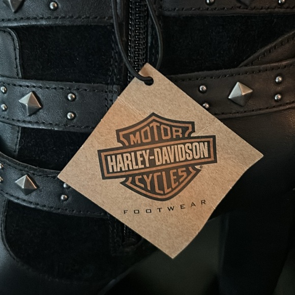 HARLEY DAVIDSON BOOTS 4 INCH HEELS TAGS TAKEN OFF BOOTS WORN ONE TIME TO TRY ON - Picture 9 of 10